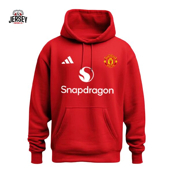 Manchester United 2025/26 Home Hoodie | Jersey World Store