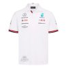 Mercedes Racing F1 Team Polo Shirt 2024 White