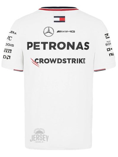 Mercedes Racing F1 Team Round Neck Shirt 2024 White