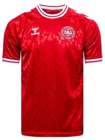 Denmark Euro 24 Home Jersey Players Kit