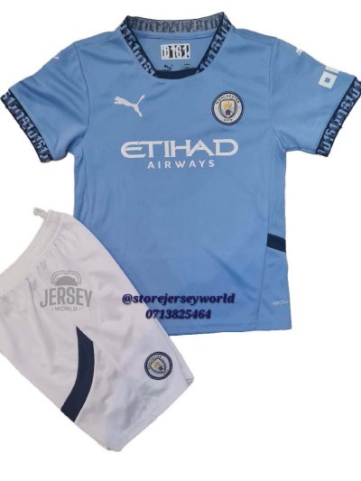 Man City 24/25 Kids Home Kit