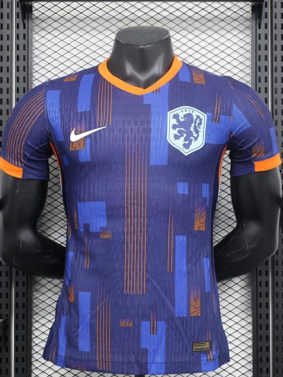 Netherlands Euro 24 Away Jersey Players Kit