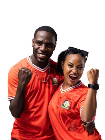 Kenya Harambee Starlets Football Kit (Orange)