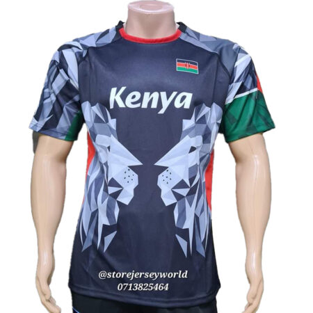 Authentic Kenya Rugby jersey-Black