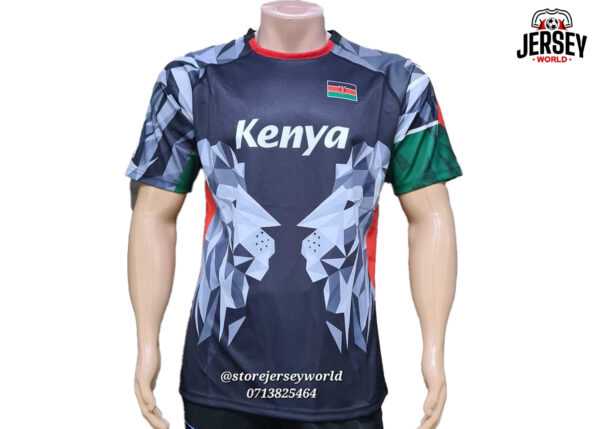 Authentic Kenya Rugby jersey-Black