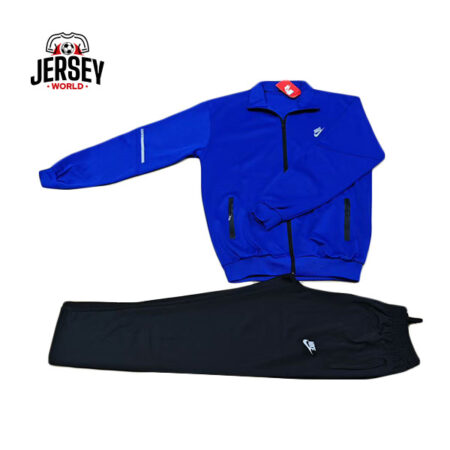 Nike Tracksuit Solid Blue And Black