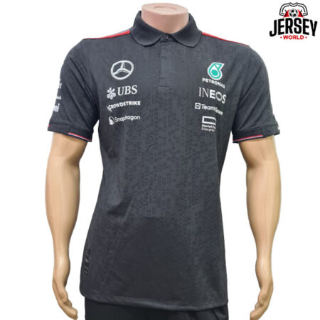 Mercedes F1 Team Polo Shirt 24/25-Black