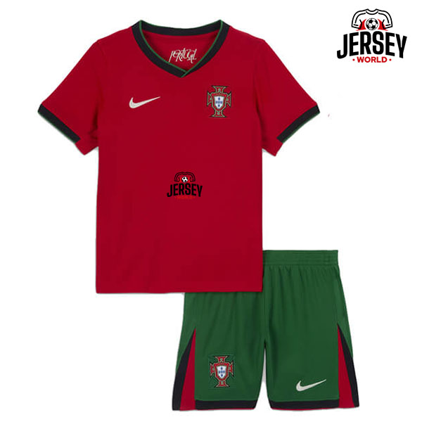 Portugal Home Euro 2024 Kids Kit