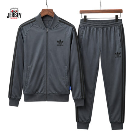 Adidas 2026 Grey and Black Tracksuit Adidas 2026 Grey and Black Tracksuit