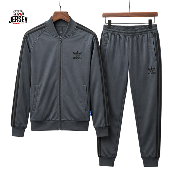 Adidas 2026 Grey and Black Tracksuit