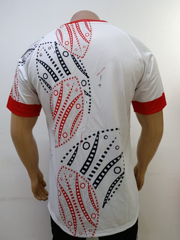 Kenya white Rugby Tribal Performance Jersey