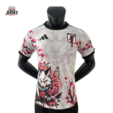Japan Wolf Samurai Special Edition Jersey 2025 – Cherry Blossom Design