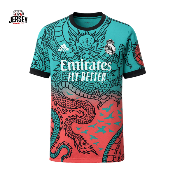 Real Madrid 2025 Special Dragon Jersey - Blue and Pink Edition