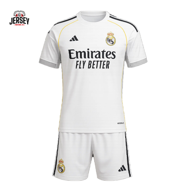 Real Madrid 2024 home kids kit