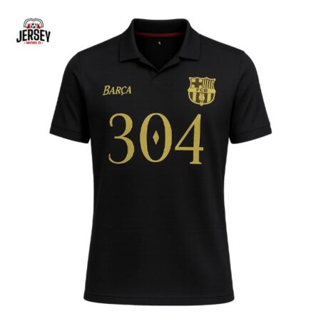 FC Barcelona 304 Tribute Black Jersey Polo