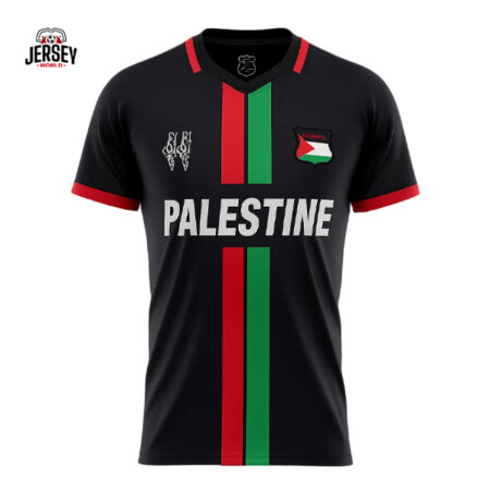 Palestine Black Centre Striped Jersey