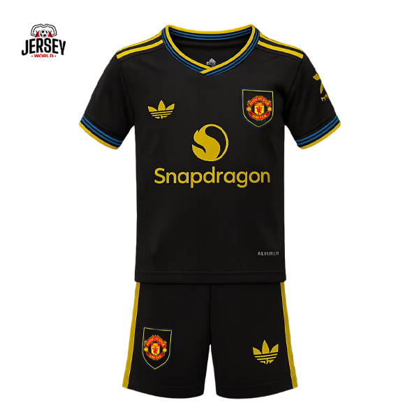 Manchester United 2025/26 Kids Third Kit