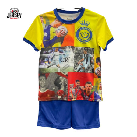 Al Nassr 2025/26 Ronaldo Kids Kit
