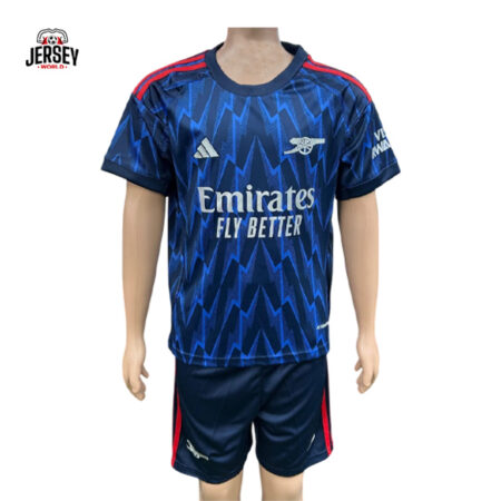 Arsenal 2025/26 Away Kids Kit