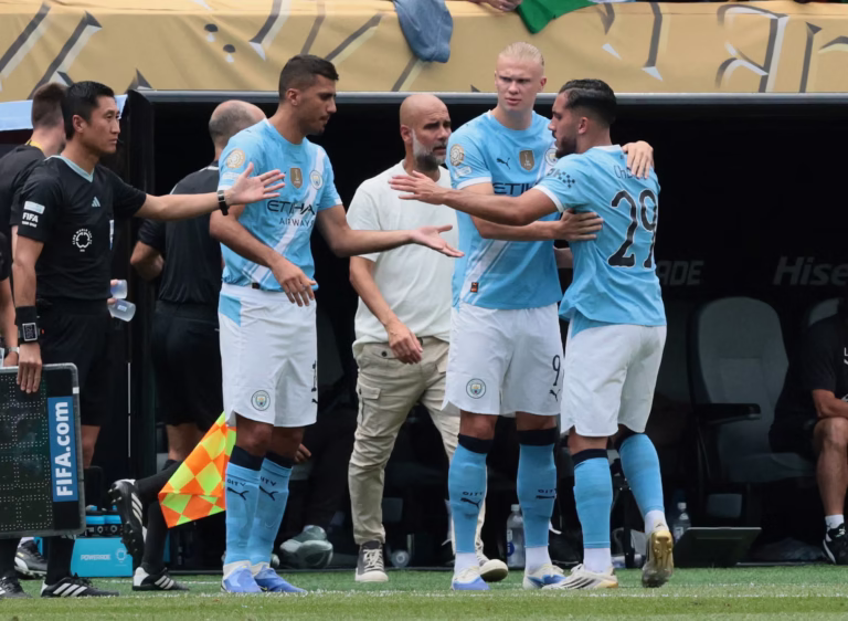 Rodri and Rayan Cherki are back in training with Manchester City squad.