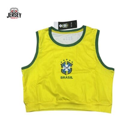 Brazil Women's Crop Tank Top 2025/2026 Brazil Women's Crop Tank Top 2025/2026