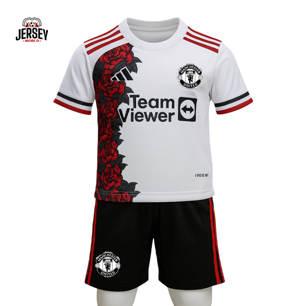 Manchester United 2025/26 Kids' roses jersey