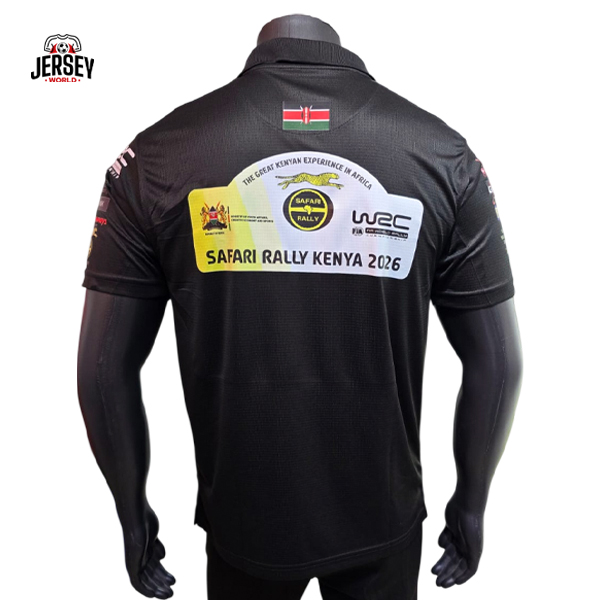 WRC Safari Rally 2026 Polo Shirt - Black