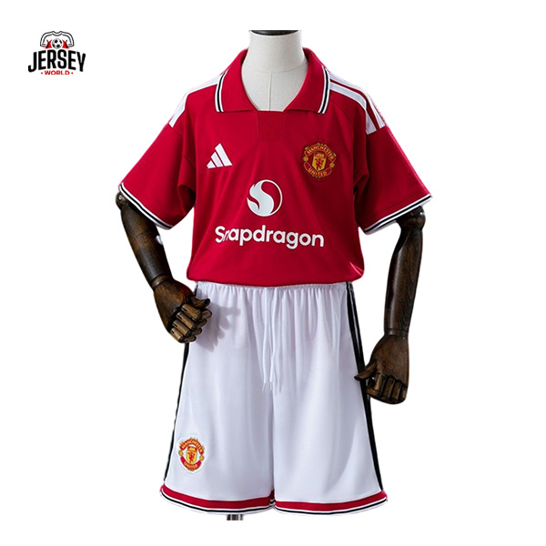 Manchester United 2026/27 Home Kids Kit Manchester United 2026/27 Home Kids Kit