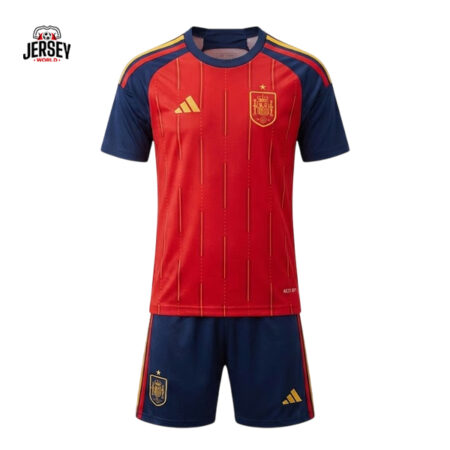 Spain 2026 World Cup Home Kids Kit