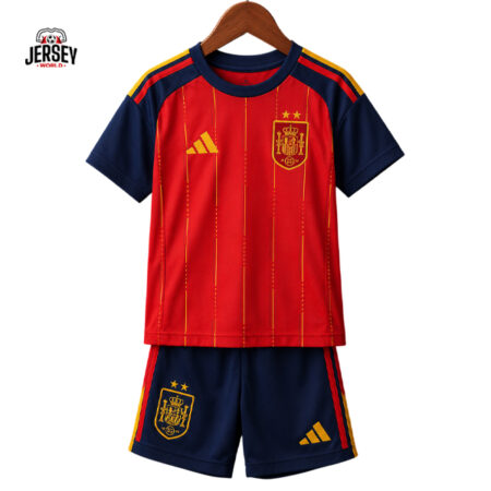 Spain 2026 World Cup Home Kids Kit