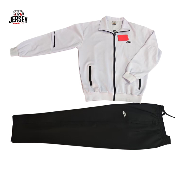 White and Black Nike Tracksuit