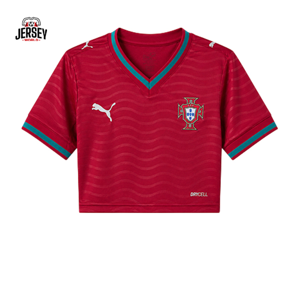 Portugal 2026 Home Crop Top Portugal 2026 Home Crop Top